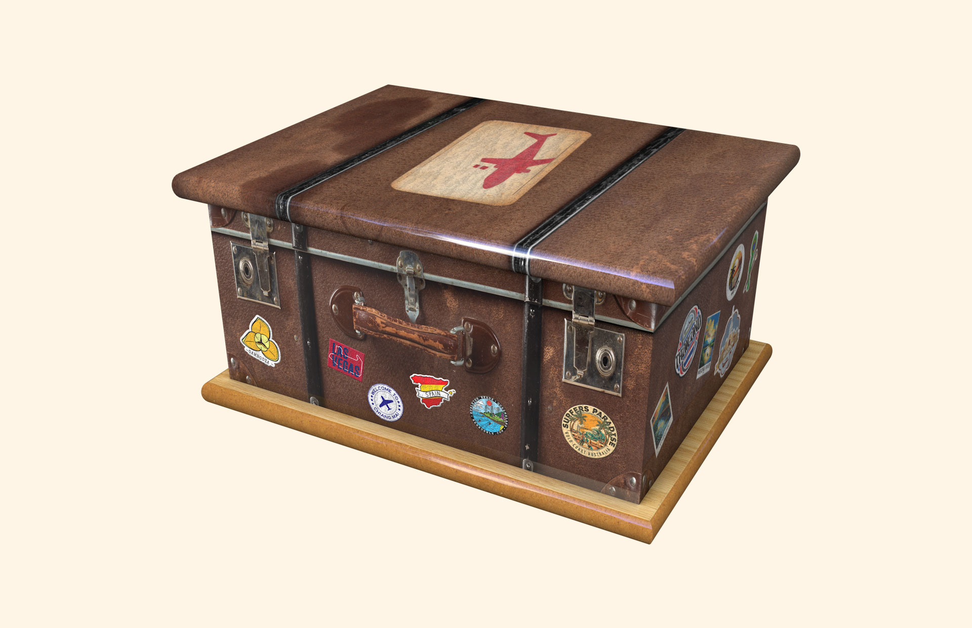 Time to Pack adult ashes casket